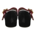 thumbnail image 4 of YDN Women Elegant Single Buckle Strap Mary Janes Pointed Toe Block Low Heel Ballet Flat Shoes Daily Dancing Prom Size 13 Black, 4 of 4