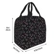 thumbnail image 2 of Yiaed Cool Skull Love Print Insulated Lunch Bag Reusable Cute Tote Lunch Box, Leakproof Cooler Lunch Bags for Work Office Travel School Picnic, 2 of 5