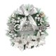 thumbnail image 3 of 30cm Merry Christmas Wreath Door Hanging Artificial Decoration Glitter Flower Bows Garland For Garden Home Decor 2024 Pink Red, 3 of 5