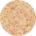 thumbnail image 1 of Ahgly Company Indoor Round Patterned Cardboard Brown Gold Area Rugs, 6' Round, 1 of 6