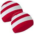 thumbnail image 3 of COUVER Red White Striped Beanie Hat 8 inch for Costume or Winter, 2PCs Set, 3 of 8
