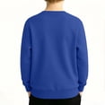 thumbnail image 4 of Resicozy Girls Casual Crewneck Sweatshirts Long Sleeve Oversized Cute Pullover Fleece Fashion Fall Tops 4-12 Years Royal Blue 140, 4 of 7