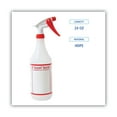 thumbnail image 7 of Boardwalk Trigger Spray Bottle, 32 Ounce, Clear and Red, HDPE, 3/Pack, 7 of 7