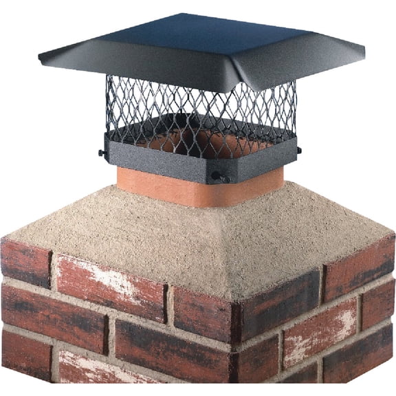 Chimney Cap, Black Steel, 9 X 13", HY-C, SC913