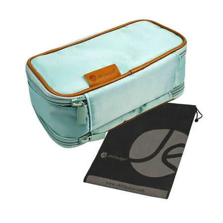 Javoedge Double Sided Makeup Cosmetic Bag And Jewelry Travel Multi Function Organizer New Size 8 L X 4 5 H 3 W Javoedge Double Sided Makeup Cosmetic Bag And Jewelry Travel Multi Function Organizer New Size 8 L X 4 5 H 3 W