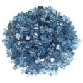 thumbnail image 2 of Fire Glass Réfléchissant Bleu Pacifique de 1/2 Pouces, Sac de 20 lb, 2 of 4