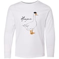 thumbnail image 3 of Inktastic French Goose says Honque Long Sleeve Youth T-Shirt, 3 of 5