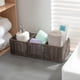 thumbnail image 4 of Cesta de mimbre MyHomeBody con 3 compartimentos, color marrón rústico, 4 of 6