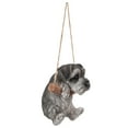 thumbnail image 4 of 5" Gray and White Hanging Schnauzer Puppy Statue, 4 of 5