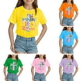 thumbnail image 5 of Tkrady Toddler Girls Summer New Easter Casual Cute Print Short Sleeve Crewneck T Shirt Tops, Sizes 1-14 Years, 5 of 5