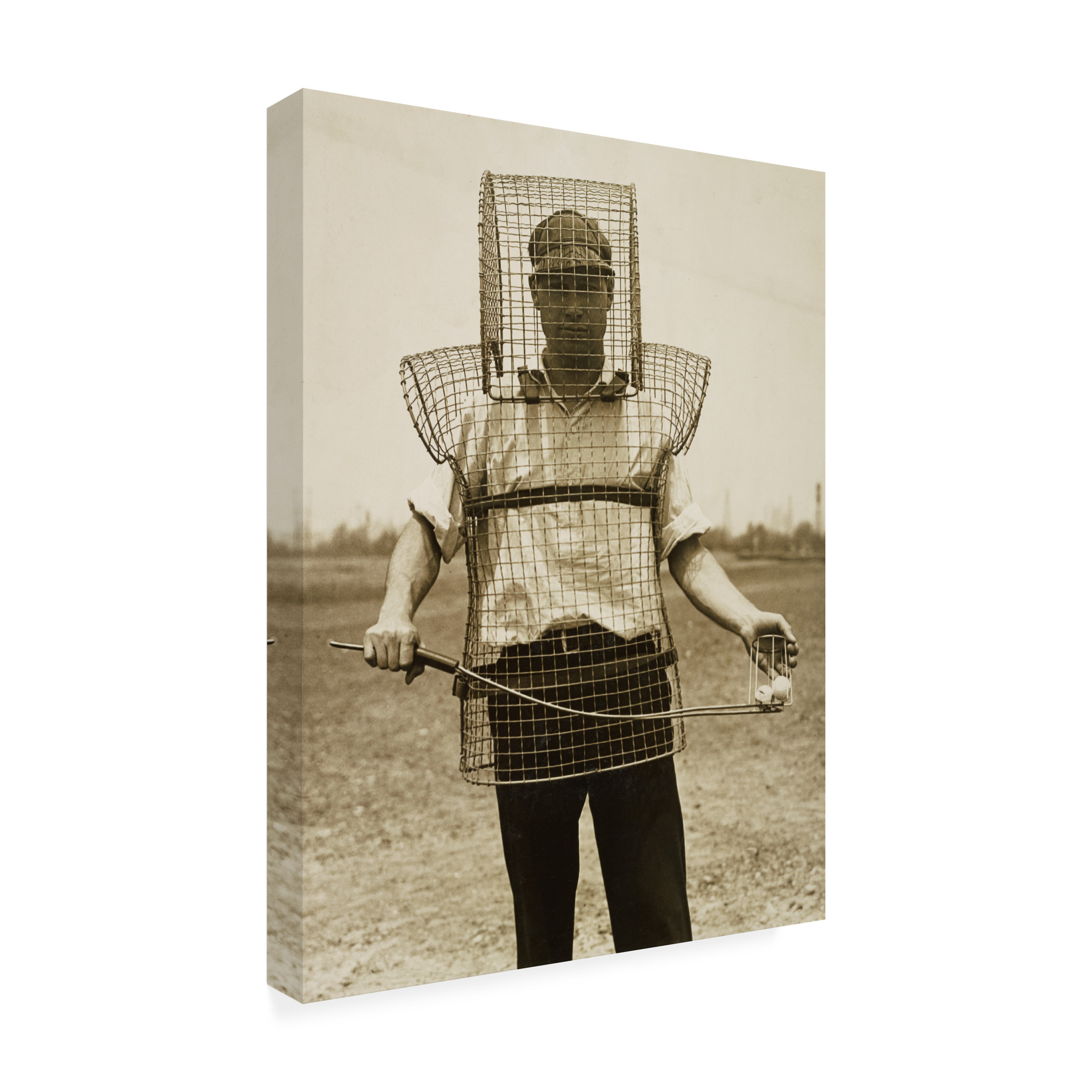 Trademark Fine Art Print Collection Mouse-trap Armor for Caddies Canvas Wall Art - 35x47