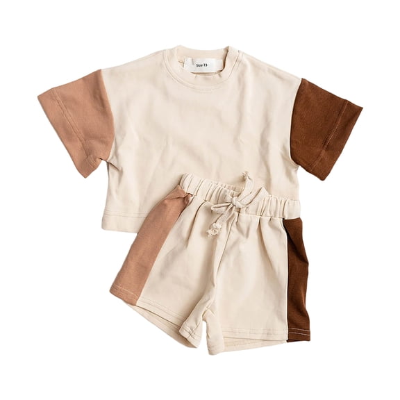 Toddler Baby Girl Clothes Summer Girls Outfits, Short Sleeve Top Shorts Cute Baby Clothing 1-5T Girls Summer Set 1-4 Years,3-4 Years