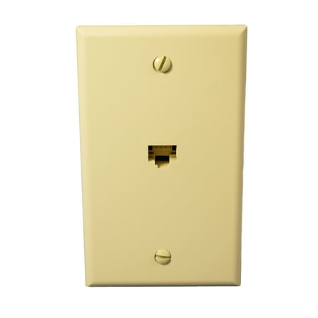 - Leviton Ivory Cat 5e Jack Nylon Wallplate 5EA10-S1I