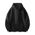 thumbnail image 2 of pstuiky Camisas de manga larga abrigadas para hombre, Sudadera deportiva con bolsillo y manga larga de color liso para hombre, estilo moderno, con cuello alto salir tops s, 2 of 9