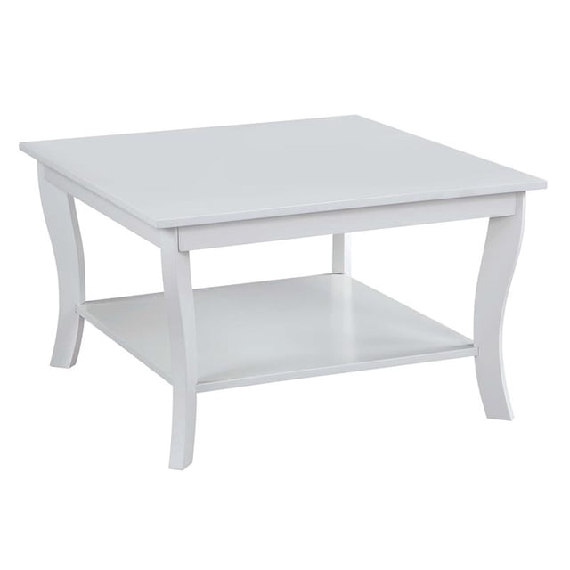 Convenience Concepts Table Basse Carrée American Heritage en Finition Bois Blanc