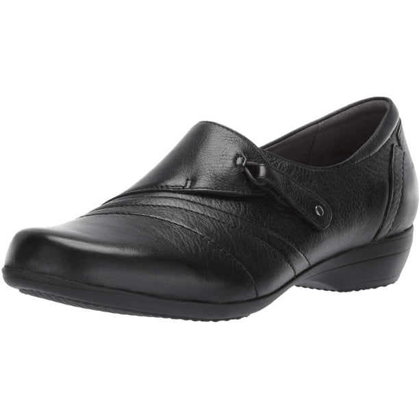 Zapato Dansko Franny de piel negra para mujer, talla 41-42