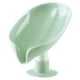thumbnail image 5 of Jaboneras resistentes Naiovety en forma de hoja soporte de esponja multiusos ventosa Verde, 5 of 6