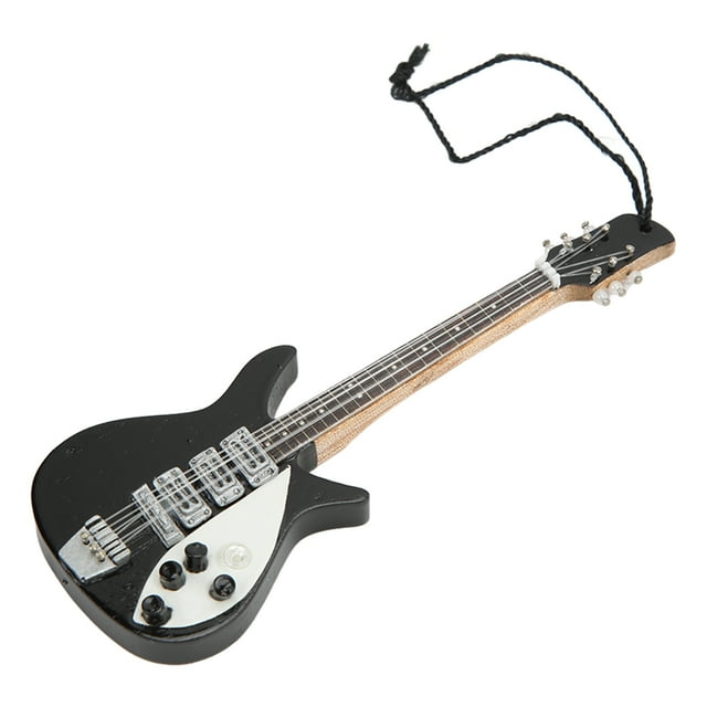 Bass Craft Model Collection,Musical Instruments Guitar Pendant Guitar Wooden Pendant Miniature Musical Instrument Model Luxury Finish