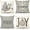 Gris, variante sur Housses de Coussin de Noël Grises 16x16 Ensemble de 4 Décorations de Noël de Ferme Joyeux Arbre Joy Let It Snow FA la la Décoration de Vacances d'Hiver Housse de Coussin pour Canapé Maison TH055-16