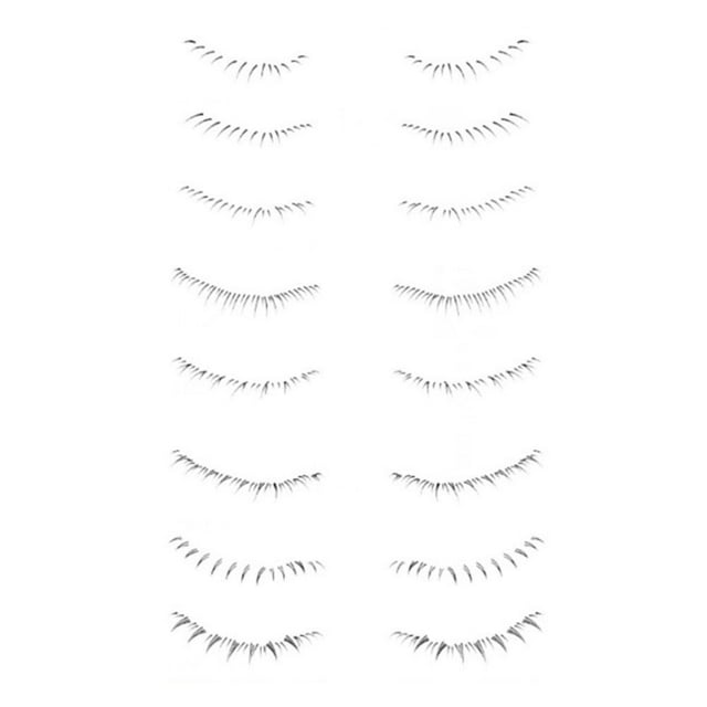 Pegatinas de tatuaje para pestañas inferiores EZLIFE Marrón 1
