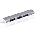 thumbnail image 2 of USB HUB USB3.0 USB2.0 4 Puertos Splitter Mouse U Adaptador de disco 4-IN-1 Cuaderno de carga Dock de carga Cargador para accesorios Gris Tipo-C Inevent EL022563-03, 2 of 7