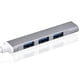 thumbnail image 2 of USB Hub Splitter Mouse U Disco Adaptador Notebook Estación de carga Cargador para accesorio Plata Tipo C 4 en 1 USB3.0 USB2.0 6 puertos Kearding EL022563-03, 2 of 6