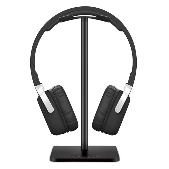 Soporte para auriculares New Bee, soporte de aluminio para auriculares (negro)
