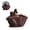 Brown, variant on Ceramic Mosquito Coil Holder, Portable Spiral Mosquito Coil Holder, Vintage Incense Burner Container Home Decoration for Camping Outdoor