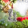 thumbnail image 5 of SLYNSHome Christmas Metal Ornaments for Home Hanging Christmas Dog Pendant Xmas Gift Puppy's First Christmas Decoration for Trees,Wall,Hallways,Shops,Car Christmas Party Supplies(), 5 of 7