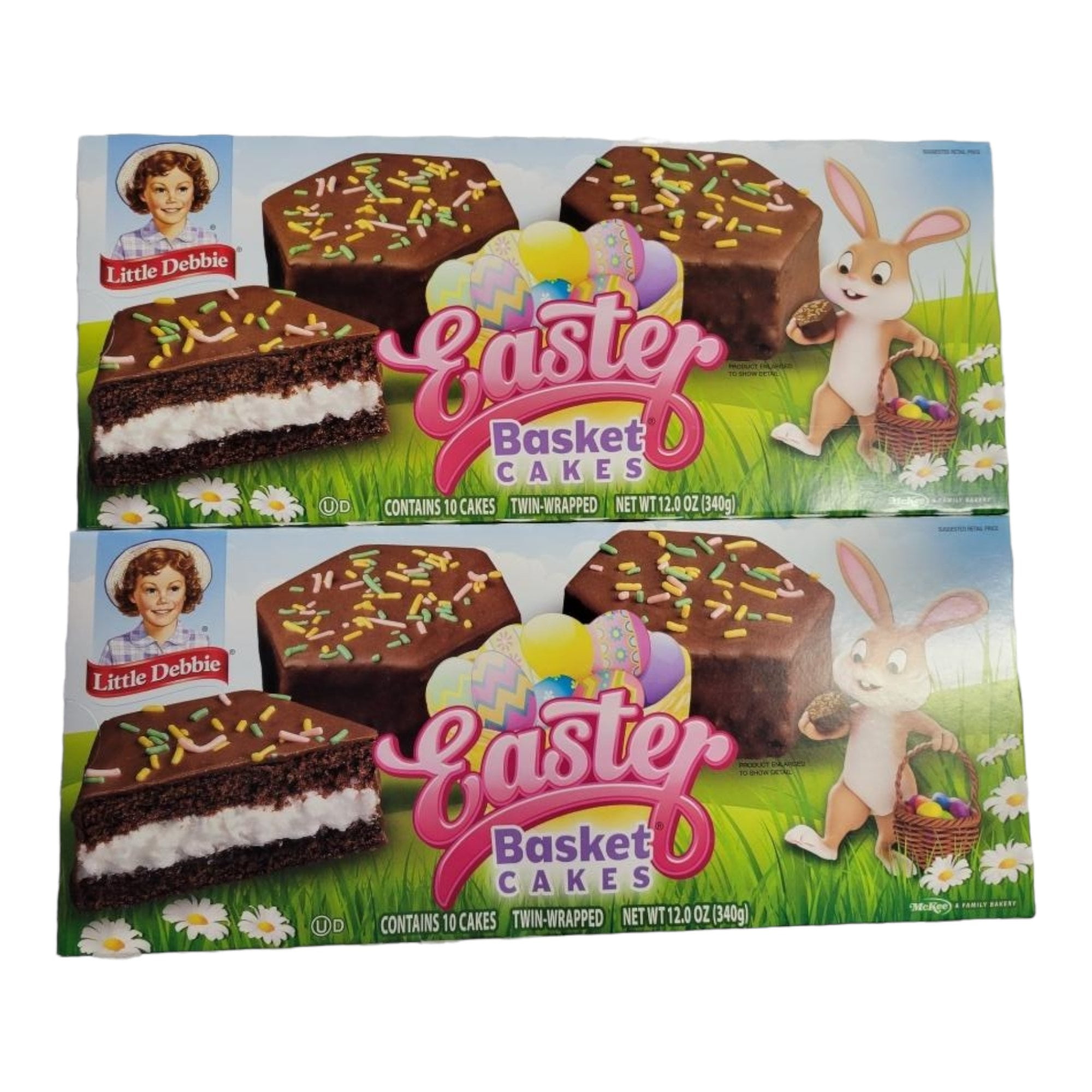 Little Debbie Chocolate Basket Cake Bundle, 2 boxes 12 oz each of