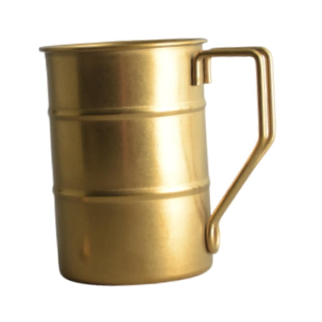 guohui Tasse de Camping Chope à Bière Réutilisable Polyvalente Durabilité Pratique Portable Tasse à Café Dorée