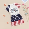 thumbnail image 3 of Okbabeha Toddler Baby Girl Summer Clothes Outfits 3 6 9 12 18 24Months 2t 3t Daddys Girl Short Sleeve Top Shirt+Short Pants Set, 3 of 8