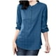 thumbnail image 5 of Vestidos Casuales Para Mujer, Blusas De Mujer De Moda Camisa suelta de lino y algodón para mujer, 5 of 7