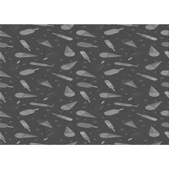 Ahgly Company Indoor Rectangle Patterned Platinum Gray Area Rugs, 7' x 10'