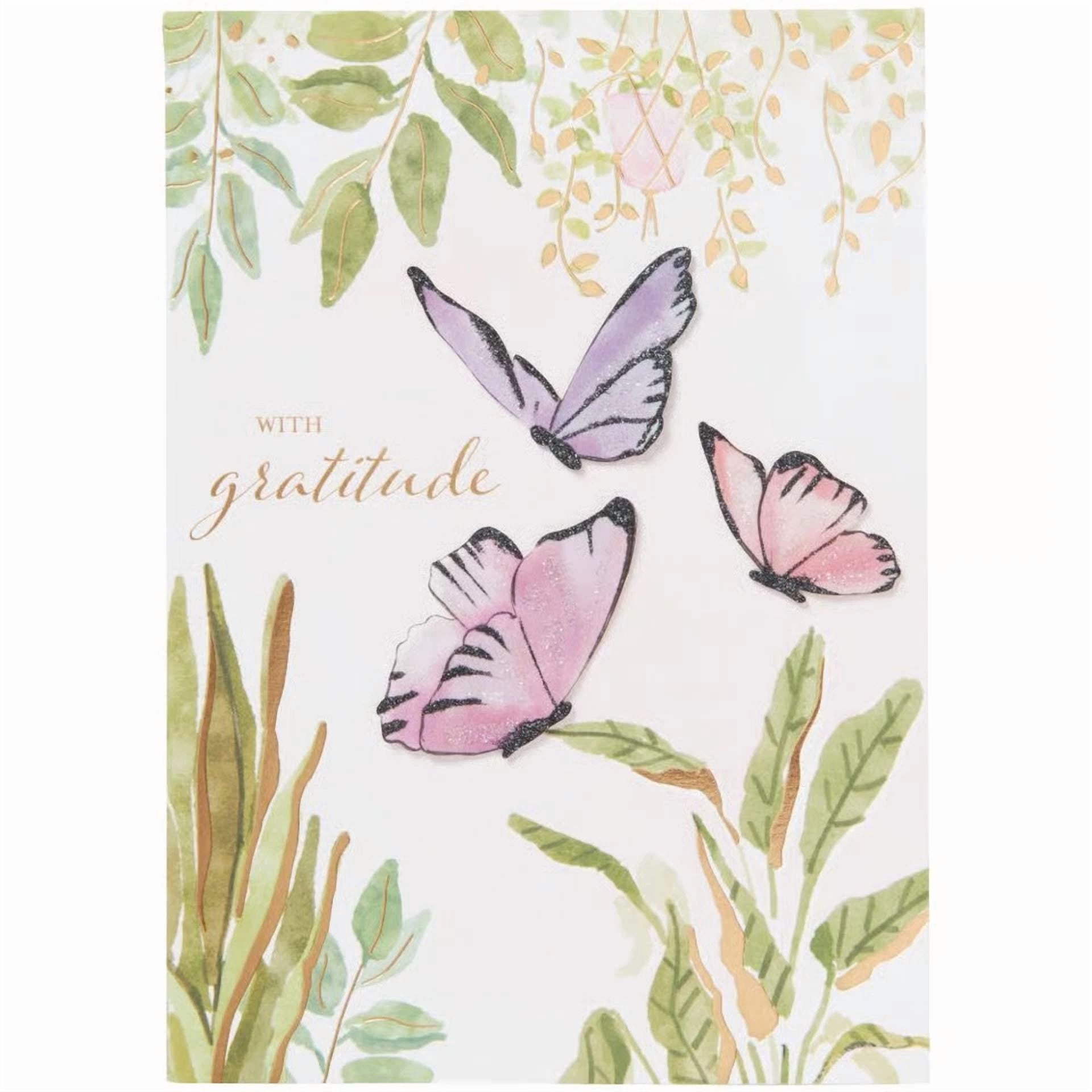 PURELY- Niquea.D, Garden Butterflies Thank You Card