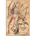 thumbnail image 2 of Unknown 11x14 White Modern Wood Framed Museum Art Print Titled - Battle of Gettysburg #1, 2 of 4