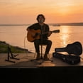 thumbnail image 2 of Yescom 41 Pouces Étui Rigide pour Guitare Acoustique avec Support Pliant pour Basses Électriques, 2 of 11