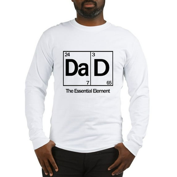 CafePress - Dad: The Essential Element Long Sleeve T Shirt - Unisex Cotton Long Sleeve T-Shirt