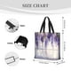 thumbnail image 3 of Easygdp Lavender Blooms Window Bolsa Tote para Mujer, Bolso de Hombro para Trabajo, Playa, Viajes, Compras y Supermercado, 3 of 7