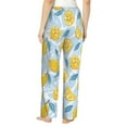 thumbnail image 3 of Pajama Pants Women, Cute Lemon Ice Blue Sweatpants Soft Sleep Lounge Pants, Casual PJ Bottoms Pants with Pockets, 3 of 5