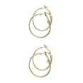 thumbnail image 2 of Qarigey 1 par de suministros de joyería, pendientes redondos de oro a la moda para mujer, círculo portátil con orificio para la oreja, Type3 NO3 Qarigey CBP219240, 2 of 6