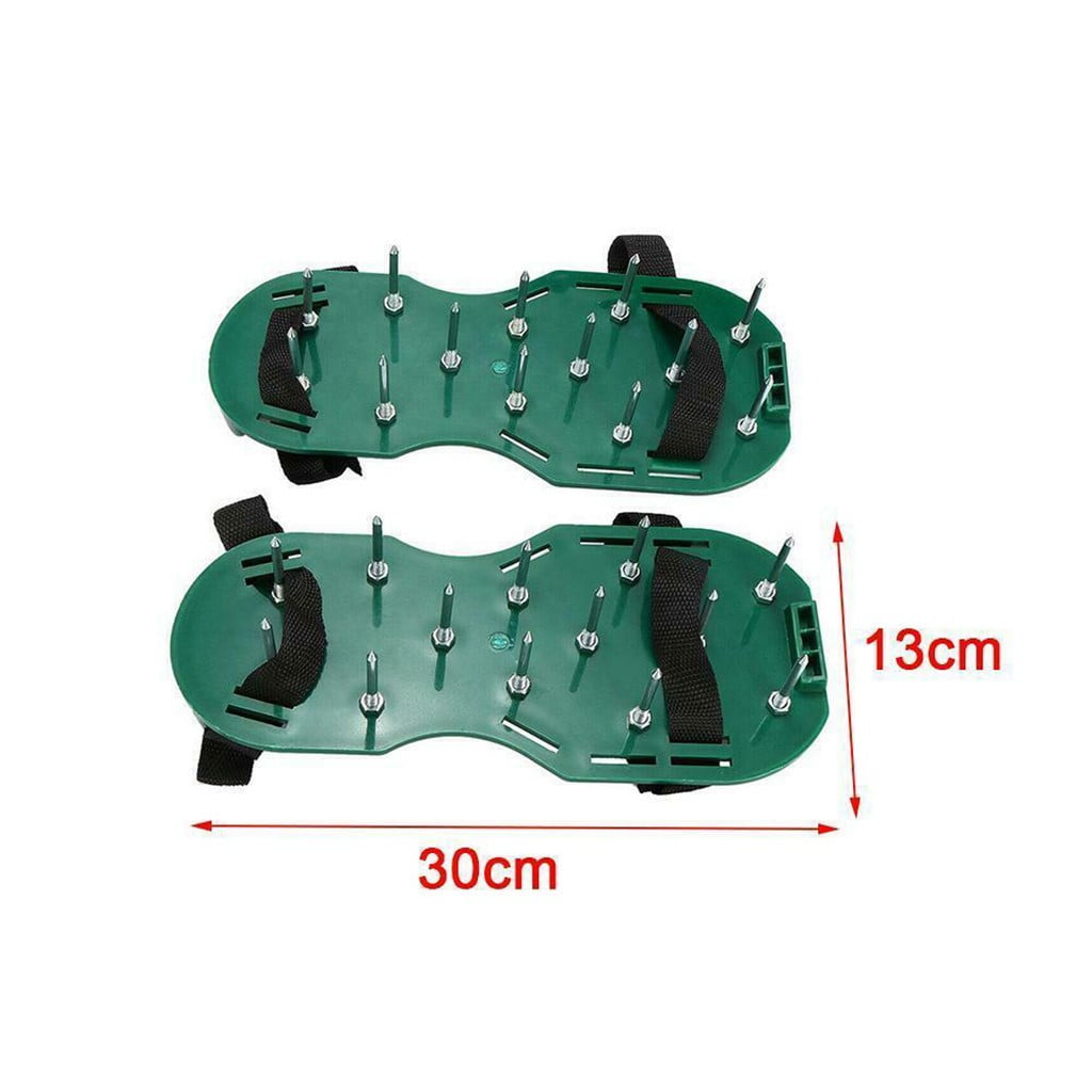 Kieccall Lawn Aerating Spike Shoes Self Leveling Epoxy Spike Shoes for Garden Lawn Soil Loosening Epoxy Projects 0.98 inch Spikes