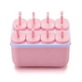 thumbnail image 1 of Toystoory Molde de helado de PP de 8 agujeros DIY, bandeja de paletas, herramientas de cubo, soporte para hacer sorbete de paleta congelada, helado DIY Cocina y Comedor rosado 12*11*6.5 cm Toystoory JJ20569-02, 1 of 6
