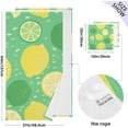 thumbnail image 3 of Lemons and Limes Cotton Towel Set 2 Piece, 1 Bath Towels 1 Washcloth, Soft Fast Dry Super Absorbent Face Hand Towel for Bathroom Hotel Gym Spa and Beach, 3 of 7