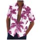 thumbnail image 2 of Blusa y camisa de manga corta con cuello vuelto Camisa casual para hombre Camisa de bolos vintage de manga corta Camisas de verano de playa cubana Camisa con botones Blusa para hombre Poliéster, 2 of 5