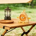 thumbnail image 3 of Cute Cheese Shaped Mini USB Rechargeable Portable Fan with Adjustable Speed, Hanging Loop, Lightweight Compact Design for Home, Office, Travel, 3 of 5