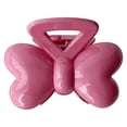 thumbnail image 4 of Pinza para el pelo con lazo, agarre fuerte, accesorios bonitos de Color puro, pasador de garra para el pelo de resina para niñas y mujeres, rosa, 4 of 8