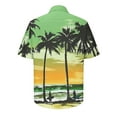 thumbnail image 4 of Xixinqiwan Bowling Shirts for Men Hawaiian Printed Short Sleeve Casual Button Down Shirts Tropical Vacation Beach Oufits, 4 of 5