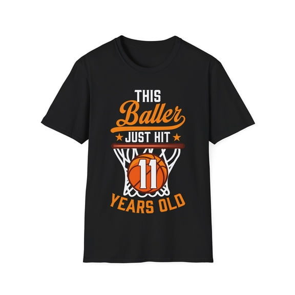This B-ller is Now 11 Birthday Basketball Graphic Novelty Unisex T-Shirt