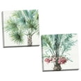 thumbnail image 1 of Gango Home Decor Tropical Mixed Greens V & Mixed Greens VI by Lisa Audit (Ready to Hang); Two 12x12in Hand-Stretched Canvases, 1 of 5